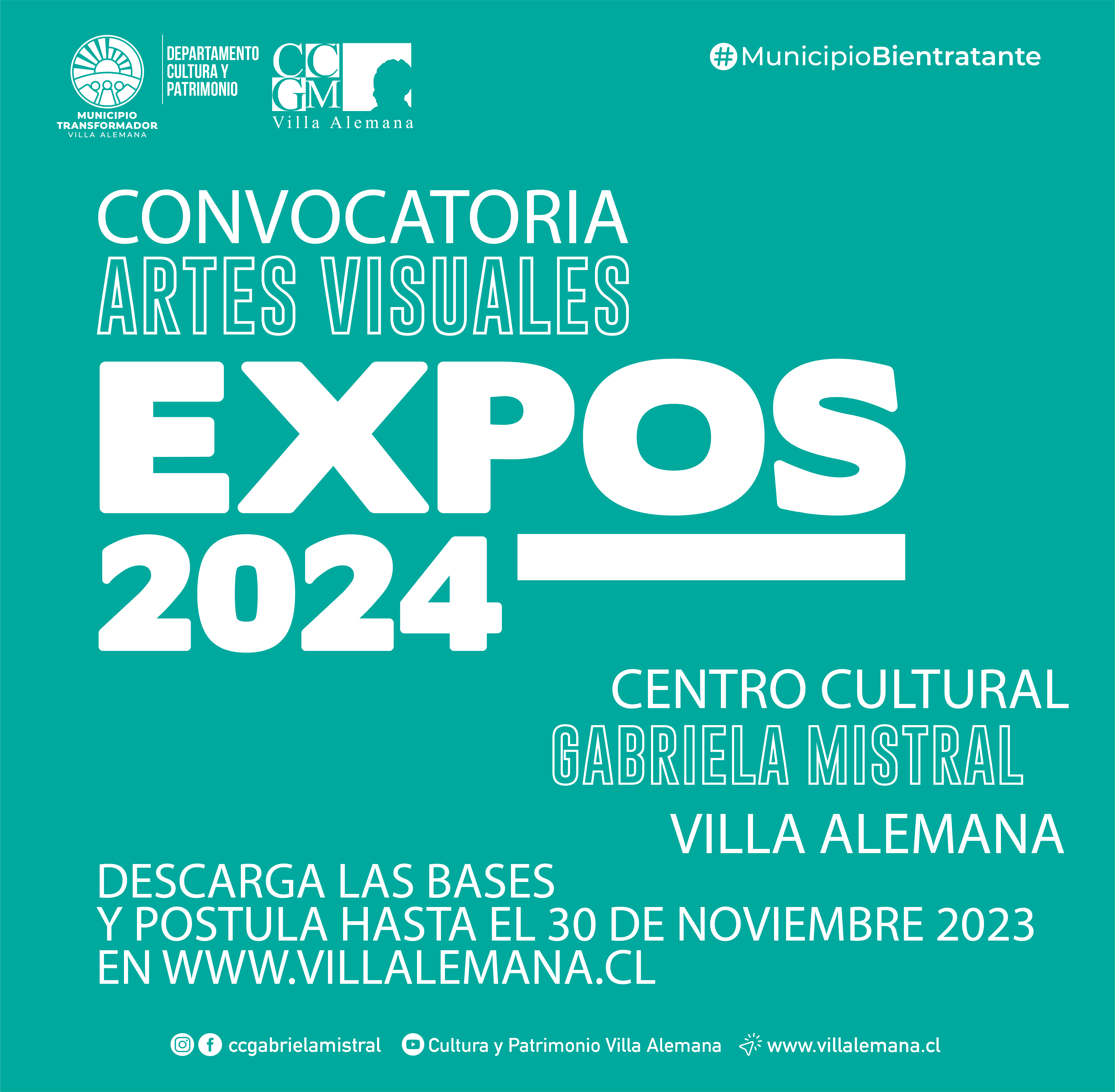 Formulario de postulación Sala de Exposiciones 2024, Centro Cultural Gabriela Mistral de Villa Alemana