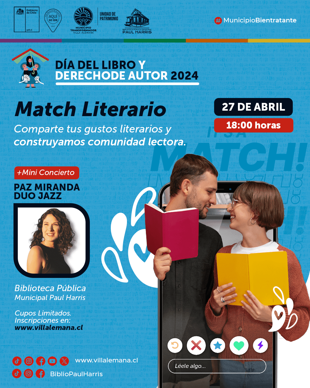 Match Literario – Dia del libro y derecho de autor