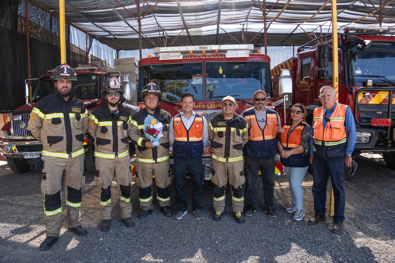 Municipalidad de Villa Alemana rinde homenaje a los últimos mártires del Cuerpo de Bomberos